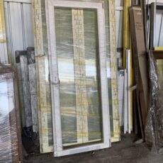 Finestra in PVC Bianco Venato senza vetro a 1 anta spessore 70