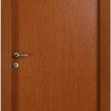 Porta a Battente Bianco Matrix con vetro al centro satinato (misura esterno telaio)
