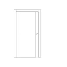 Porta LARICE CHIARO LAMINATO PEMBROKE LUCE 2M 90X210